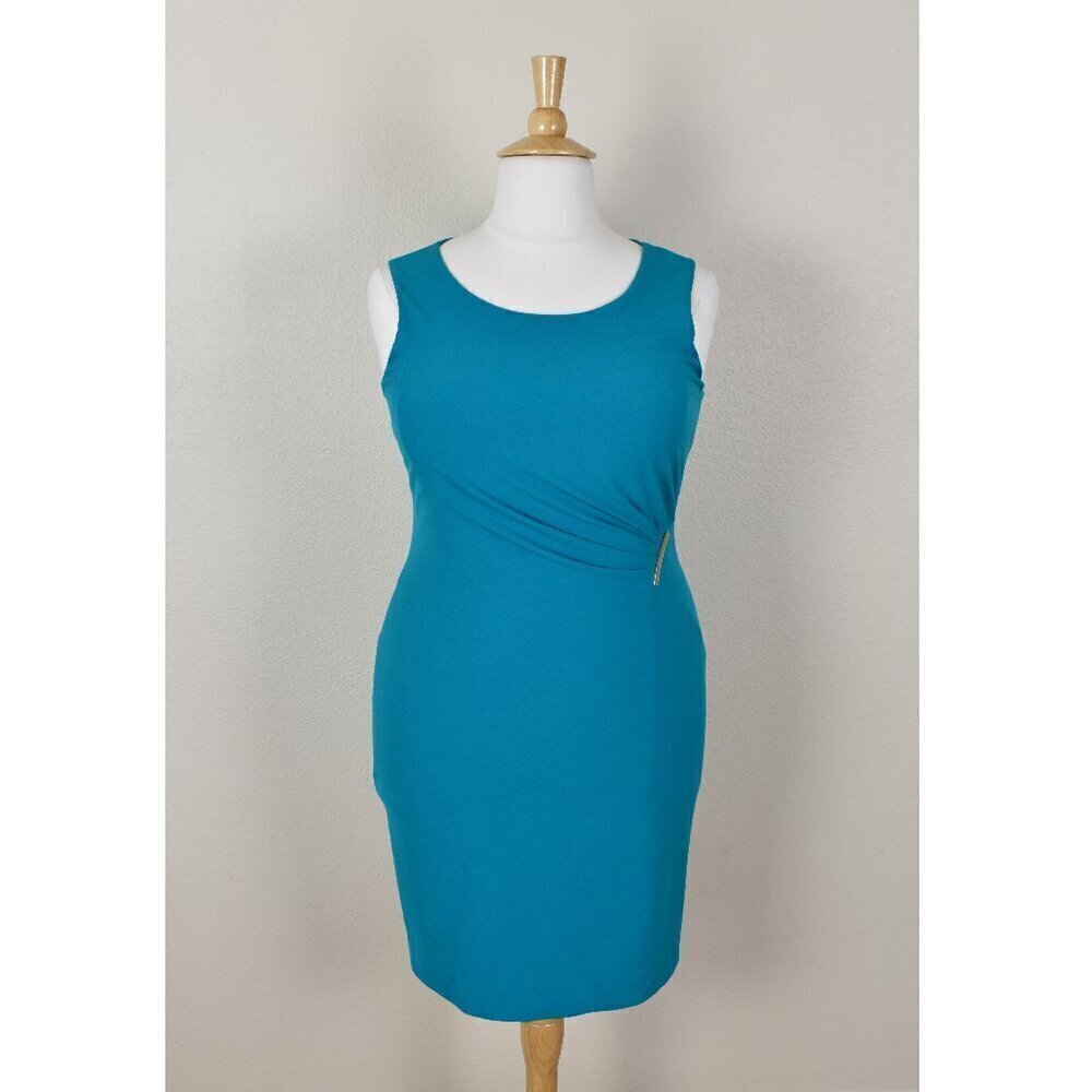 Calvin Klein Ruched Sheath Dress - 14